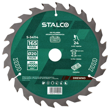 Wood cutting disc 165x20x48