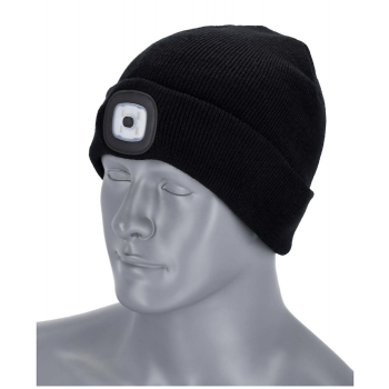 Winter hat with flashlight...