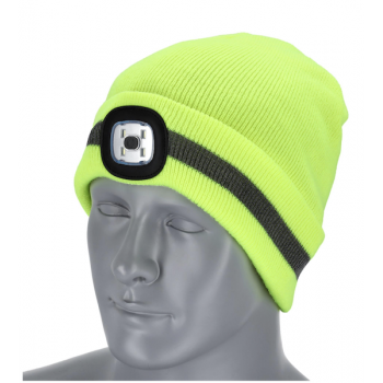 Winter hat with flashlight...